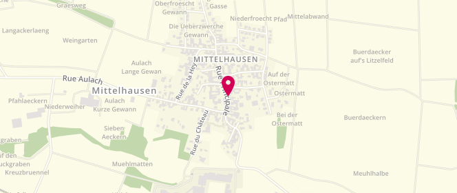 Plan de Au P'tit Pain, 24 Rue Principale Mittelhausen, 67170 Wingersheim-les-Quatre-Bans