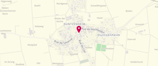 Plan de Le Fournil de Duntzenheim, 1 Rue Saverne, 67270 Duntzenheim
