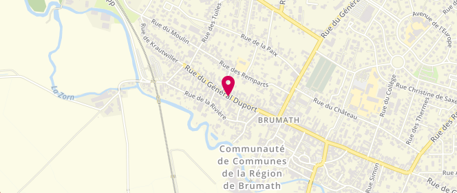 Plan de Boulangerie Pâtisserie Perraut, 31 Rue du Général Duport, 67170 Brumath