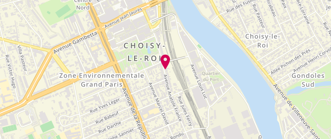 Plan de La boulangerie du Château, 45 avenue Anatole France, 94600 Choisy-le-Roi
