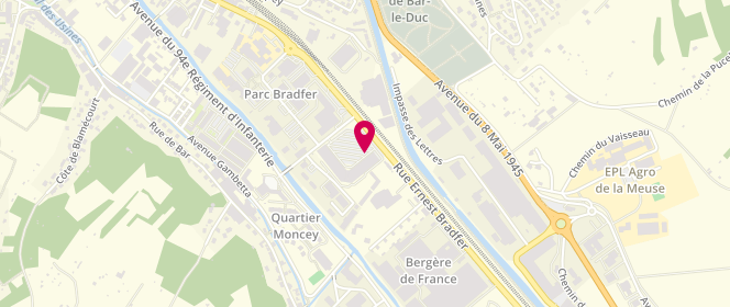 Plan de Boulangerie Marie Blachere, 77 Rue Ernest Bradfer, 55000 Bar-le-Duc