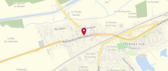 Plan de Au Fournil Pargnysien, 57 Rue Arthur Hannequin, 51340 Pargny-sur-Saulx