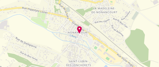 Plan de La Boulangerie des Arcades Par Emile et ROOS, 21 place Aristide Briand, 27320 Nonancourt