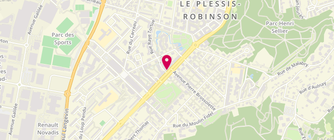 Plan de Aux gourmandises du plessis, 54 avenue Charles de Gaulle, 92350 Le Plessis-Robinson
