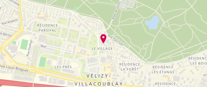 Plan de Boulangerie Aubin, 1 place Emile Zola, 78140 Vélizy-Villacoublay