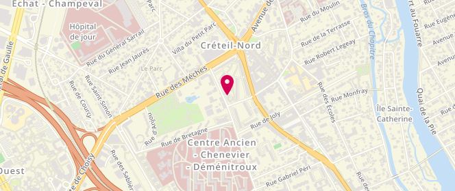 Plan de Au Bon Gout de Creteil, 1 Rue de Mesly, 94000 Créteil