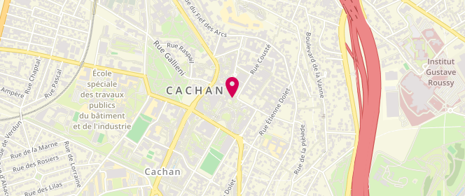 Plan de Maison Caquelin, 14 Rue Guichard, 94230 Cachan