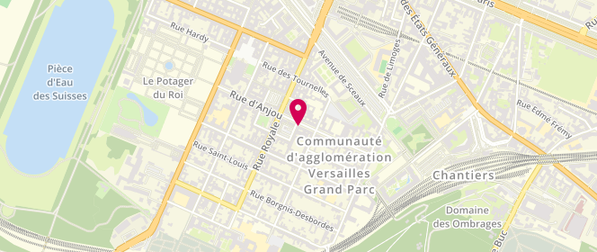 Plan de Le Boulanger de Saint-Louis, 62 A Rue d'Anjou, 78000 Versailles