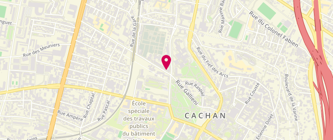 Plan de La Tradition de Cachan, 2 avenue Carnot, 94230 Cachan