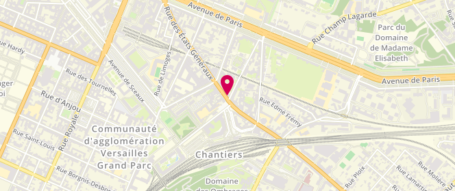 Plan de Maison Hervet, 49 Rue des États Généraux, 78000 Versailles