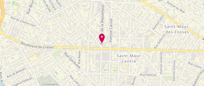 Plan de Boulangerie au Petit Fournil, 71 avenue de la République, 94100 Saint-Maur-des-Fossés