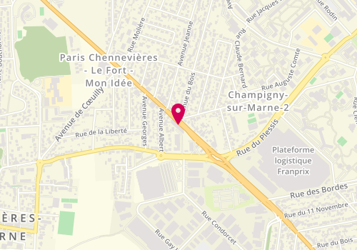 Plan de La Croissanterie, C C Pincevent Local 64 Route Libération, 94430 Chennevières-sur-Marne