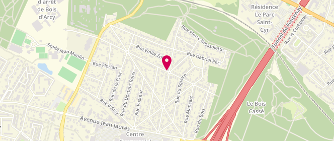 Plan de Boulangerie Giraud, 34 avenue Marcel Hirbec, 78390 Bois-d'Arcy