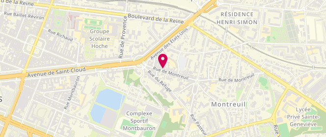 Plan de Chez Severine et Julien, 17 Rue de Montreuil, 78000 Versailles