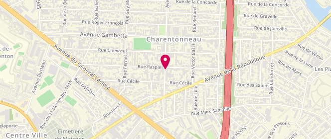 Plan de Crousti Clemenceau, 40 Avenue Georges Clemenceau, 94700 Maisons-Alfort