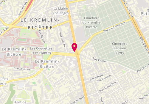 Plan de Le Fournil de Paris Kremlin, 100 Av. De Fontainebleau, 94270 Le Kremlin-Bicêtre