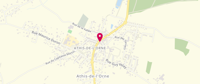 Plan de La Passion Gourmande d'Athis, 4 place Saint-Vigor, 61430 Athis-Val-de-Rouvre