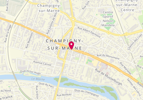 Plan de Boulangerie la Rose de Champigny, 26 Rue Louis Talamoni, 94500 Champigny-sur-Marne