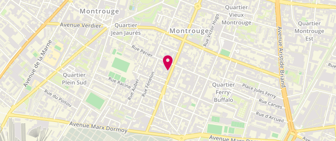 Plan de Boulangerie Pâtisserie Lerebourg, 120 avenue de la République, 92120 Montrouge
