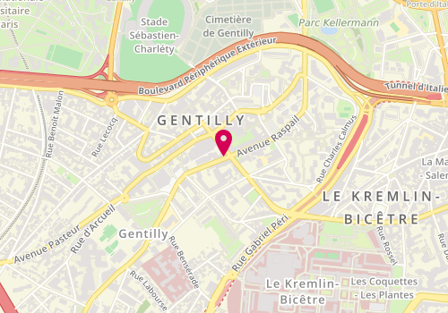 Plan de Gentilly Frères, 36 avenue Raspail, 94250 Gentilly