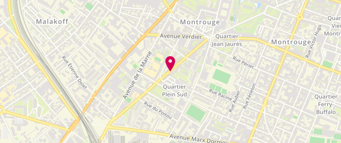 Plan de Aux Délices du Blé d' Or, 117 Avenue Jean Jaures, 92120 Montrouge