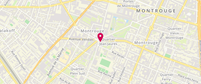 Plan de La Prestigieuse, 22 Place Jean Jaurès, 92120 Montrouge