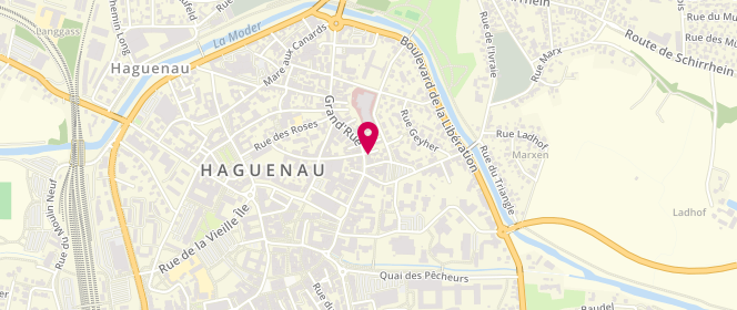 Plan de Boulangerie Pâtisserie Salignon, 156 Grand Rue, 67500 Haguenau