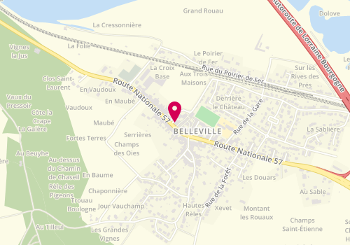 Plan de Les Délices de Belleville, 59 Route Nationale 57, 54940 Belleville