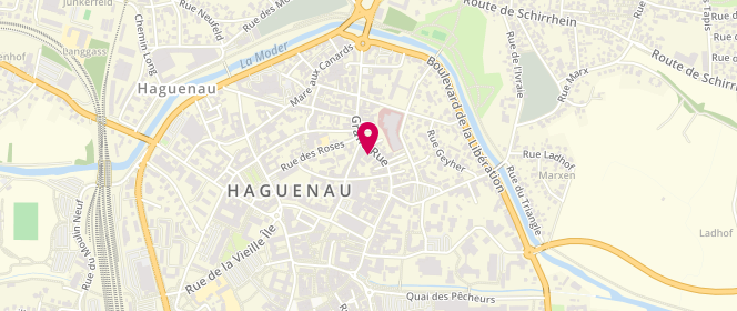Plan de Boulangerie Pâtisserie Francis, 149 Grand Rue, 67500 Haguenau