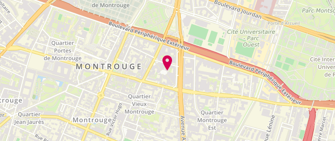 Plan de Au Fournil de la Place, 7 Rue Théophile Gautier, 92120 Montrouge