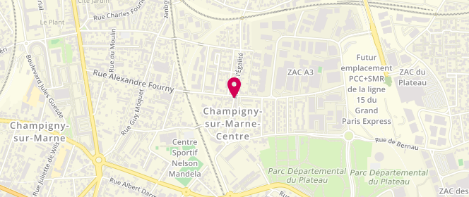 Plan de Boulangerie Champigny, 24 Rue Egalité, 94500 Champigny-sur-Marne
