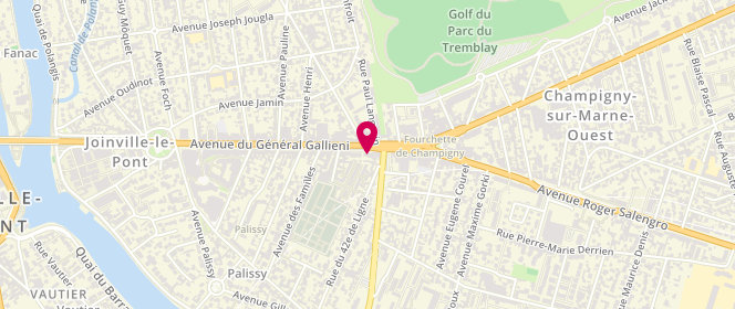 Plan de Au Pain Paysan, 64 avenue du Général Gallieni, 94340 Joinville-le-Pont