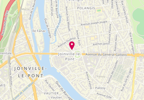 Plan de La Fournée de Joinville, 2 avenue Jean d'Estienne d'Orves, 94340 Joinville-le-Pont