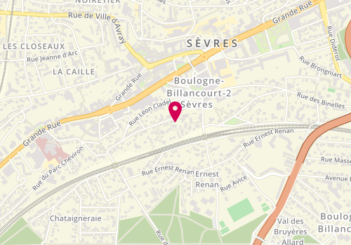 Plan de Boulangerie Patisserie Mrabet, 28 Route du Pave des Gardes, 92310 Sèvres
