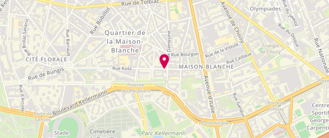 Plan de Boulangerie Madame Guymot, 1 Rue du Dr Tuffier, 75013 Paris