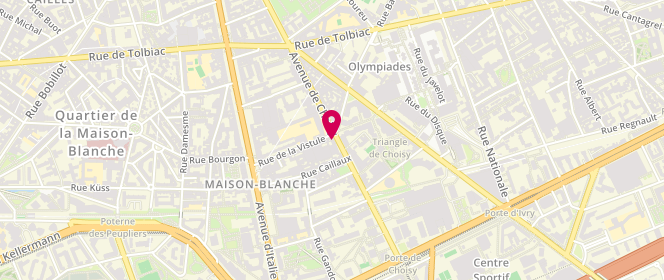 Plan de Les gourmandises de maelys, 73 avenue de Choisy, 75013 Paris