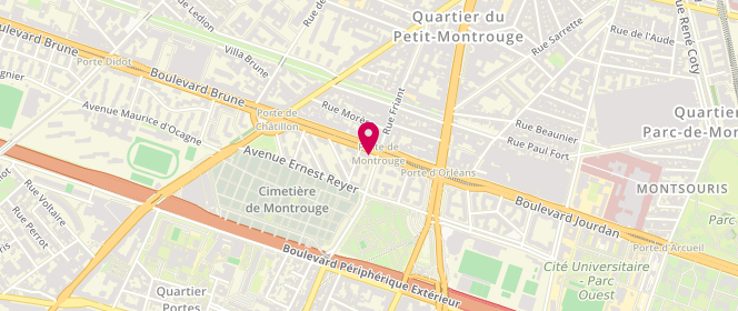 Plan de Boulangerie du Rif, 126 Boulevard Brune, 75014 Paris