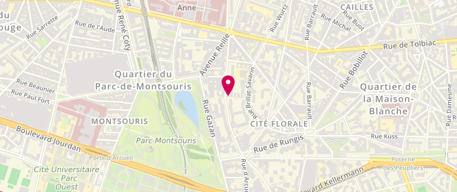 Plan de La Perle de l'Amiral, 33 Rue de l'Amiral Mouchez, 75013 Paris
