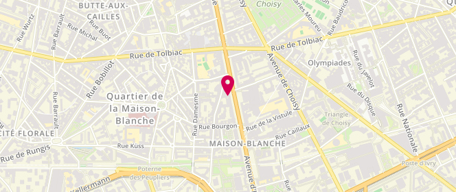 Plan de Boulangerie L'Atelier du Pain, 112 avenue d'Italie, 75013 Paris