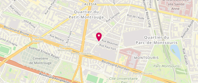 Plan de Les Jardins de Paul'ha, 57 Rue du Pere Corentin, 75014 Paris
