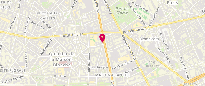 Plan de Au Blé d’Or, 100 avenue d'Italie, 75013 Paris