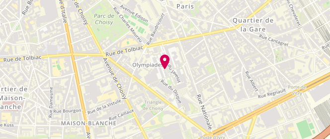 Plan de Boulangerie Aa, 63 Rue du Javelot, 75013 Paris