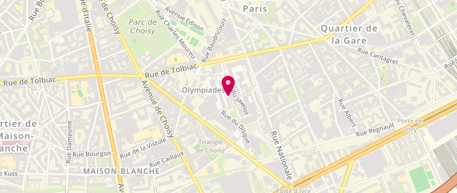 Plan de Boulangerie du JAVELOT (les Olympiades), 63 Rue du Javelot, 75013 Paris Dalle des Olympiades / Accès Par l'Escalator au Niveau Du
98 Rue de Tolbiac, 75013 Paris