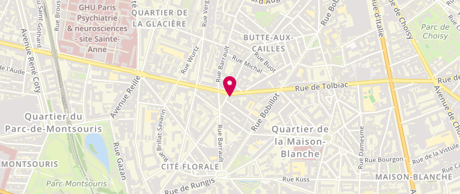 Plan de La Gourmandise, 213 Rue de Tolbiac, 75013 Paris