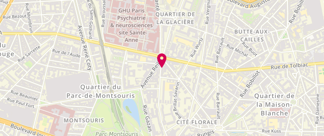 Plan de Aux Délices de Kenza, 5 Rue de l'Amiral Mouchez, 75013 Paris