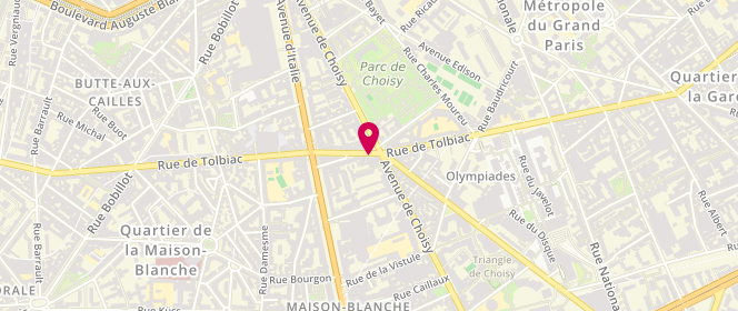 Plan de La Tradition de Tolbiac, 139 Rue de Tolbiac, 75013 Paris