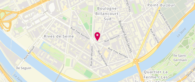 Plan de Patza Pizza, 36 Rue Yves Kermen, 92100 Boulogne-Billancourt