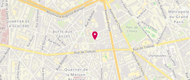 Plan de Mazaline, 11 Rue Henri Michaux, 75013 Paris
