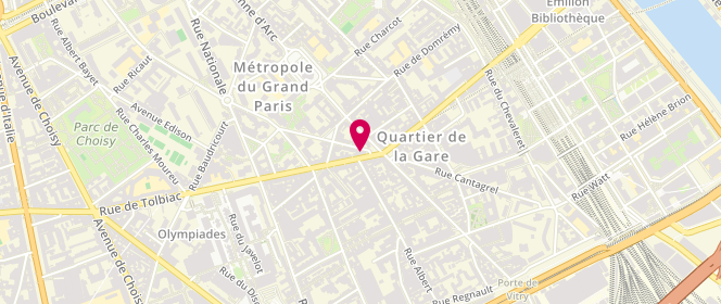 Plan de Boulangerie de Tolbiac, 48 Rue de Tolbiac, 75013 Paris