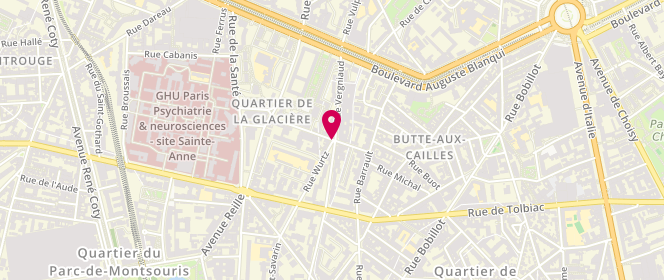 Plan de LK Duchene, 2 Rue Wurtz, 75013 Paris